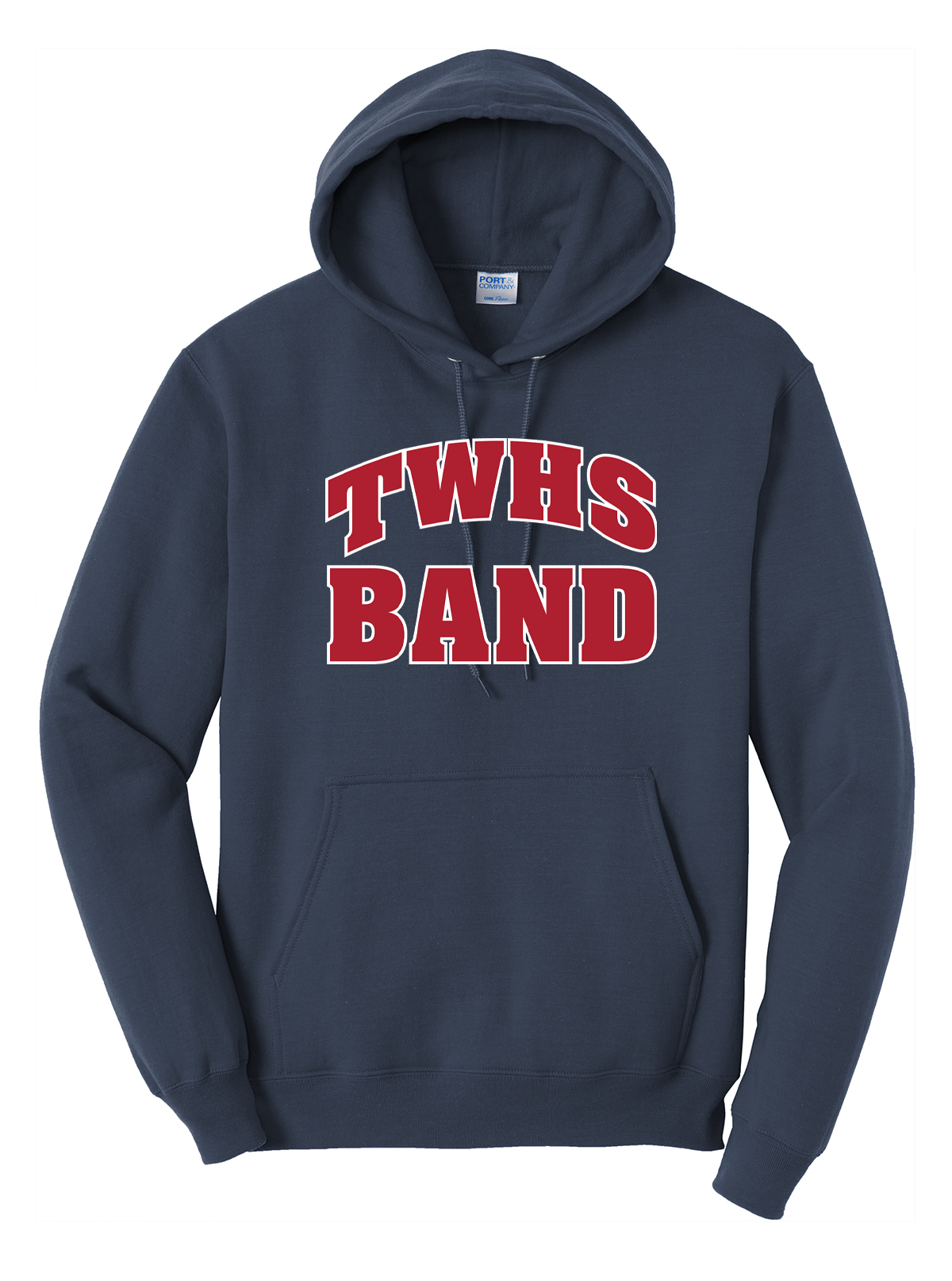 TWHS Band TALL Navy Unisex Hoodie (No Back Personalization)