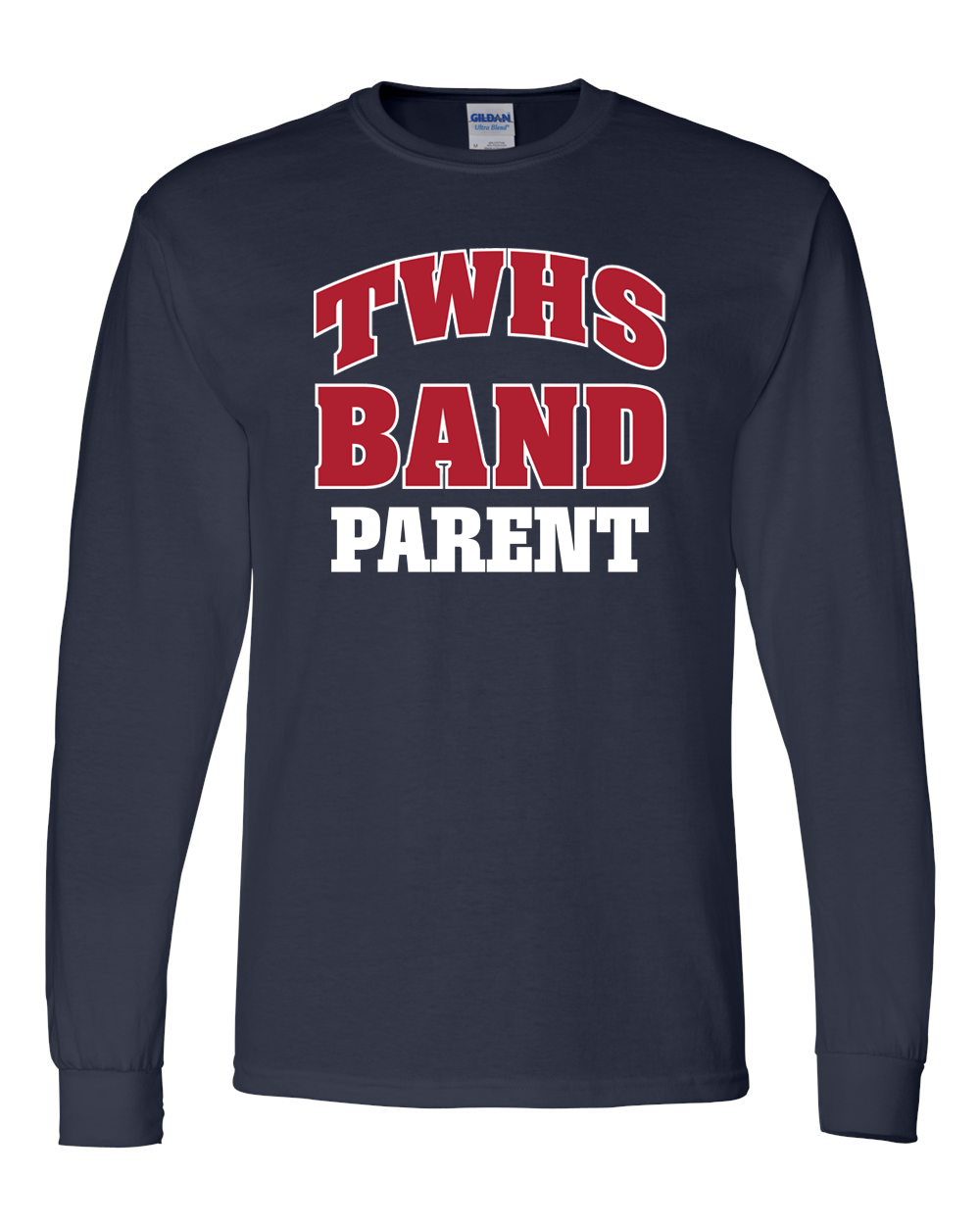 TWHS Parent Navy Dryblend Unisex Long Sleeve Tee