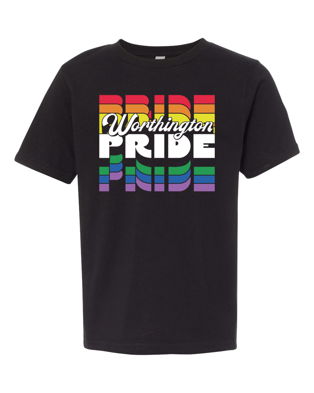 Worthington Pride Black Youth Tee