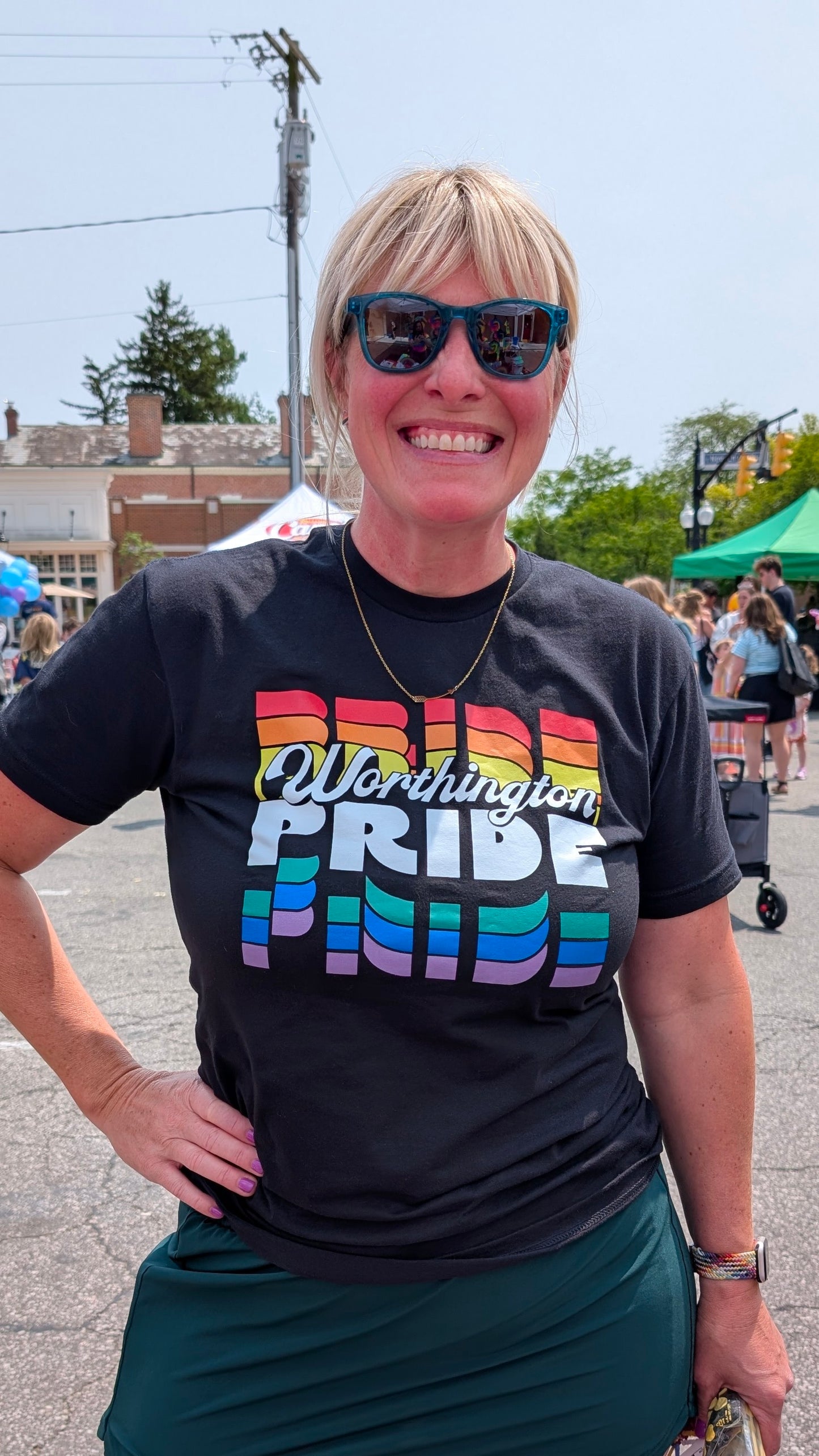 Worthington Pride Black Adult Tee