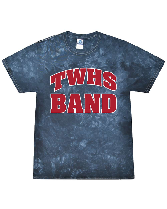 TWHS Band Navy Tie Dye Unisex Tee