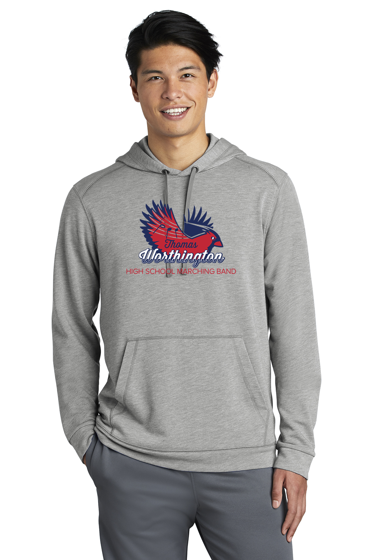 Cardinal Band Men's Wicking Terry Hoodie