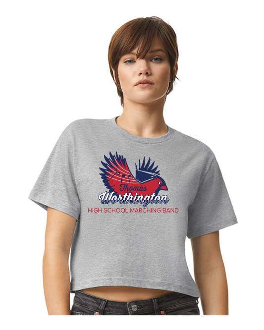 Cardinal Band Women's Boxy Crop Tee