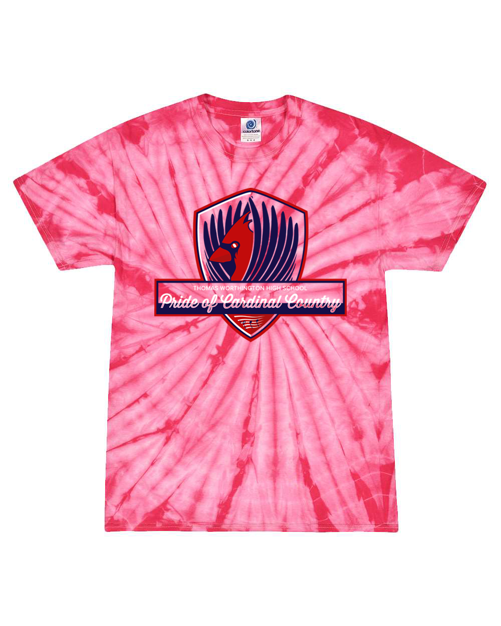 Cardinal Shield Unisex Spider Tie Dye Tee