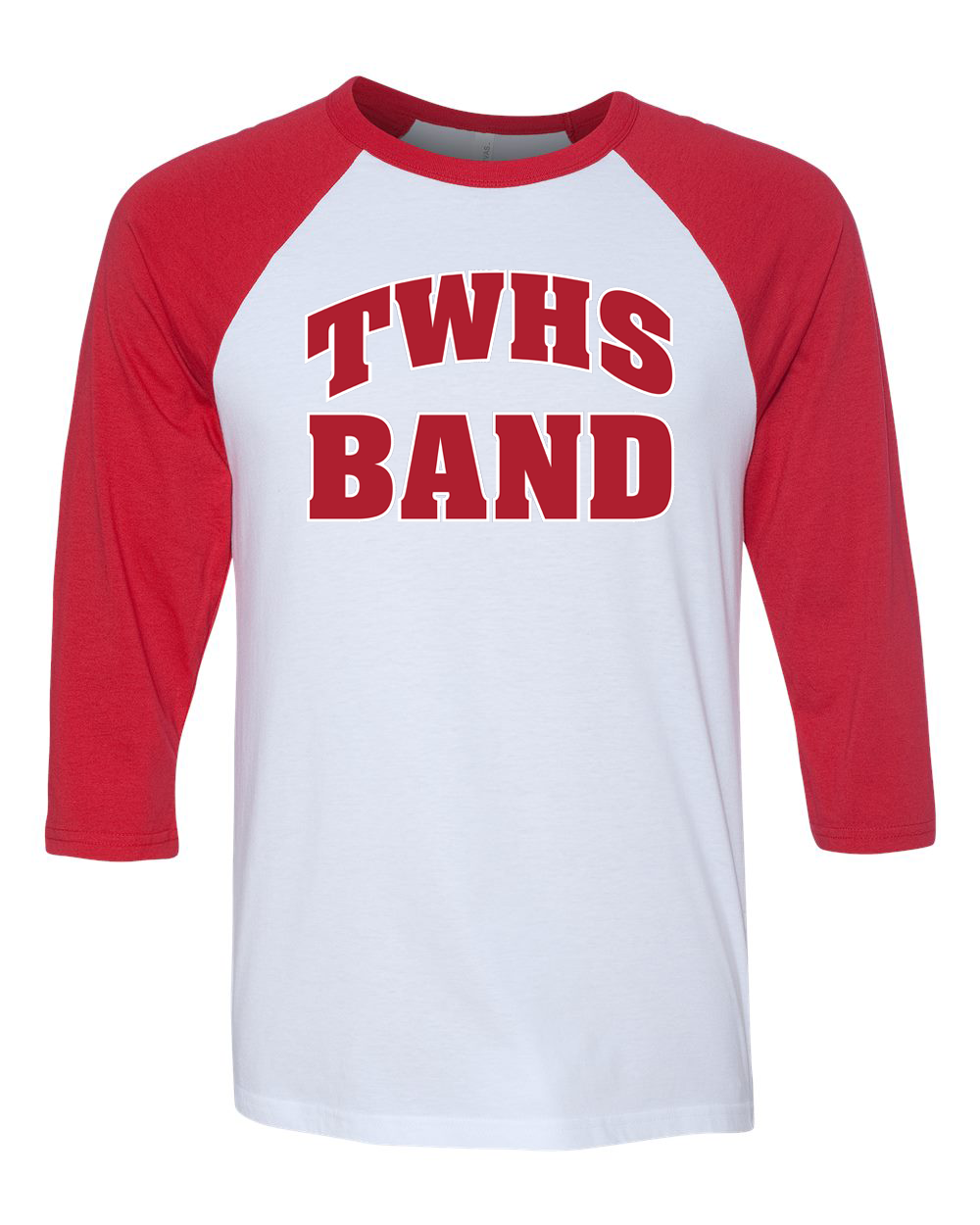TWHS Band 3/4 Sleeve Baseball Tee