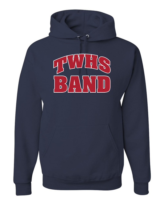 TWHS Band Navy Unisex Hoodie (No Back Personalization)