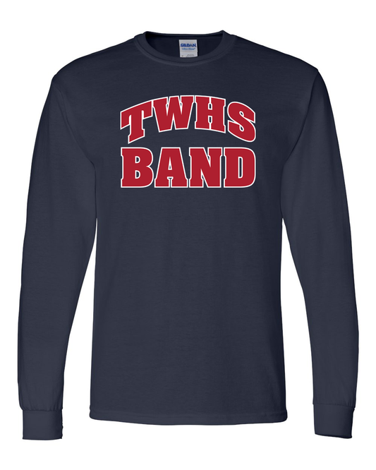 TWHS Band Navy Dryblend Unisex Long Sleeve Tee