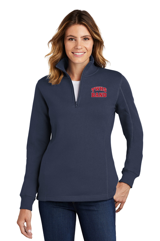 TWHS Band Women's 1/4 Zip Fleece Sweatshirt