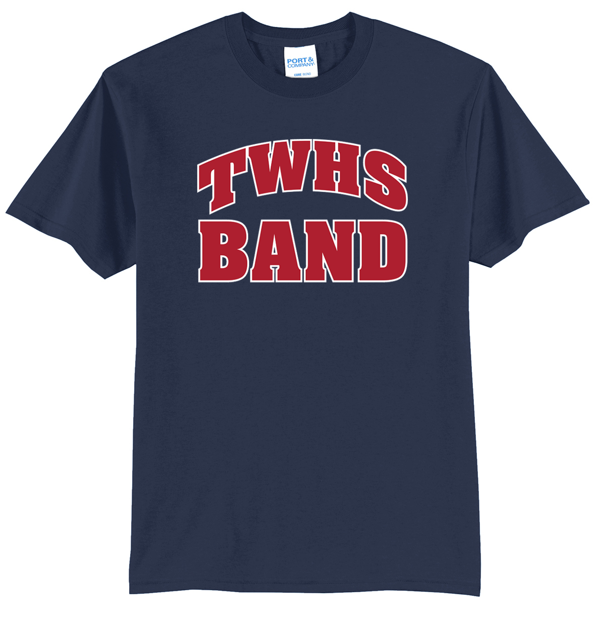 TWHS Band Navy Dryblend TALL Unisex Tee